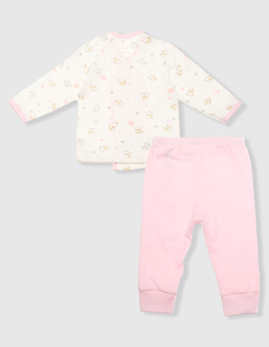 Conjunto de algodón para bebé niña 3 piezas 2