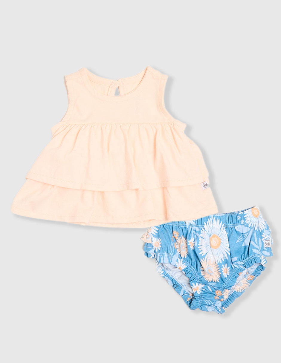 Conjunto de algodón para bebé niña Conjunto de algodón para bebé niña