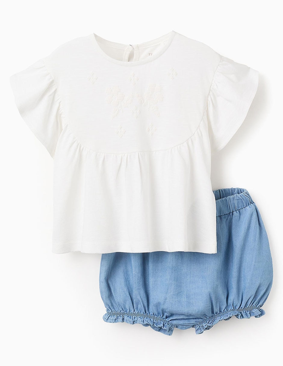 Conjunto de algodón para bebé niña Conjunto de algodón para bebé niña