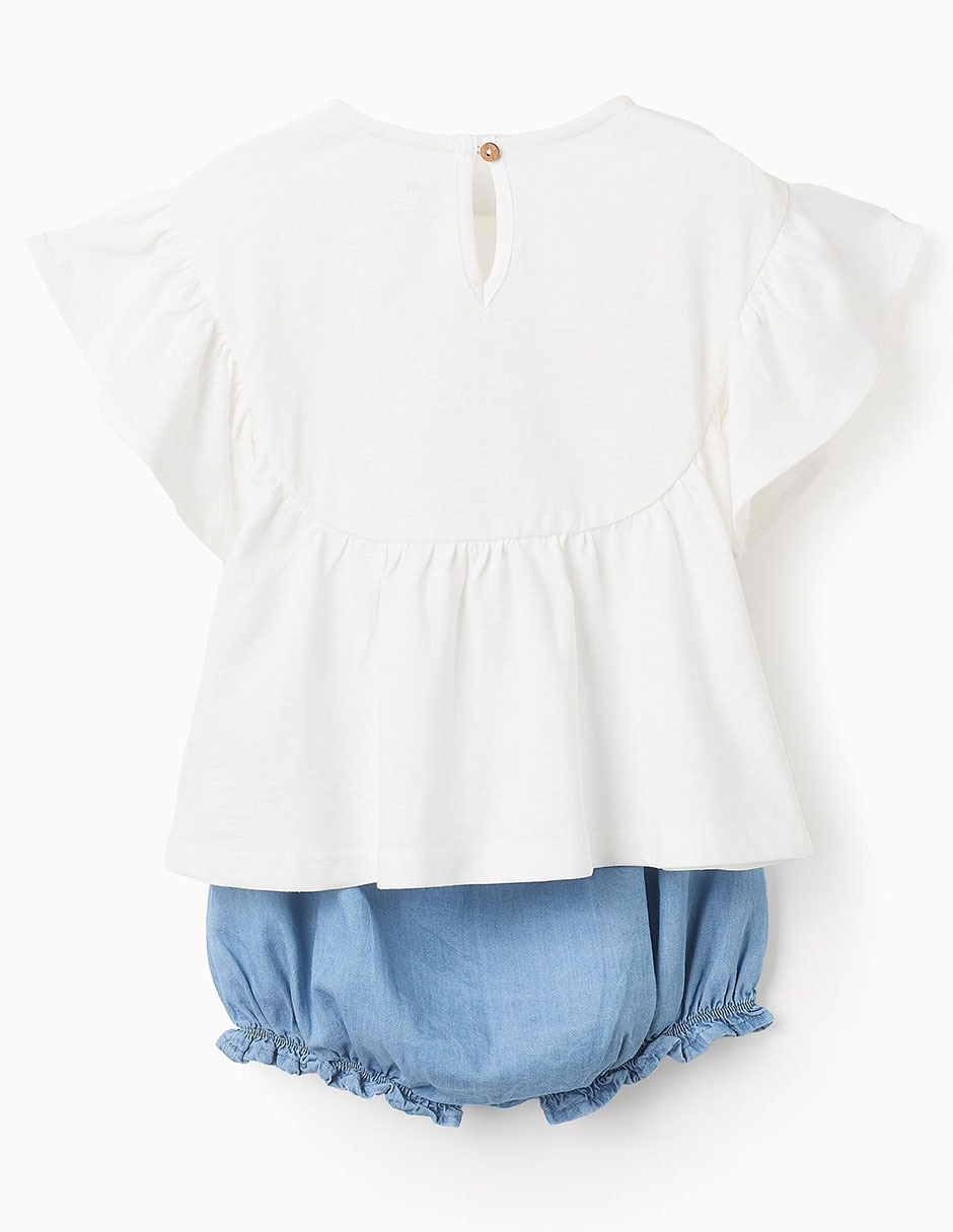 Conjunto de algodón para bebé niña 2