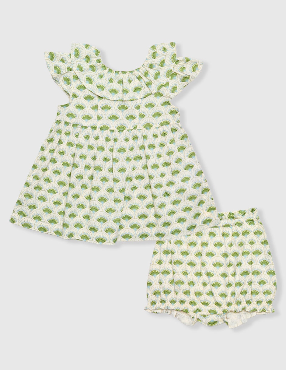 Vestido con calzón Zippy manga cap para bebé niña Babies 