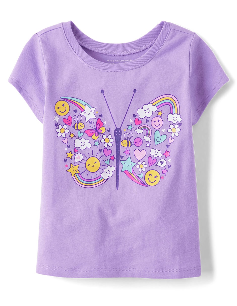 Playera The Childrens Place manga corta para bebé niña Playera The Childrens Place manga corta para bebé niña