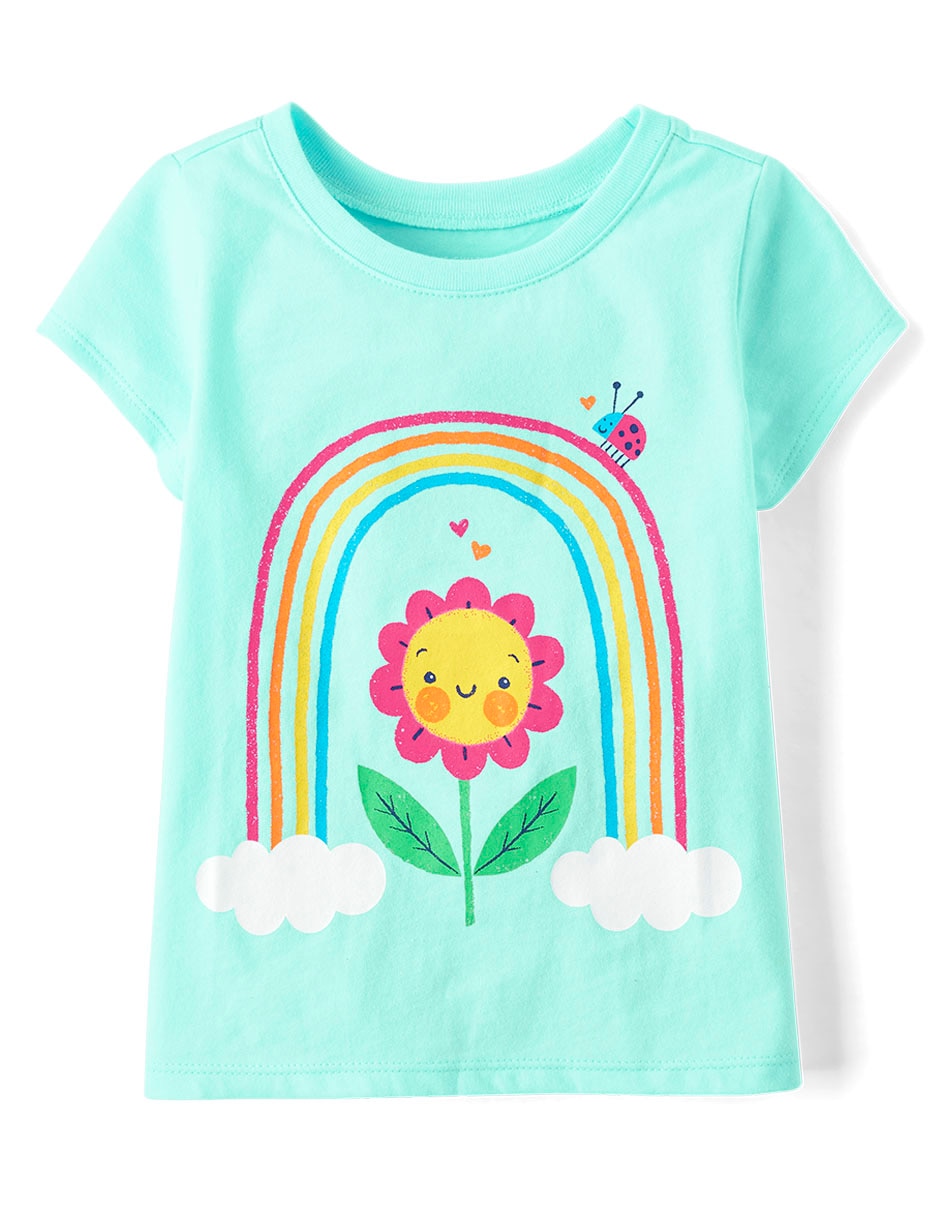 Playera The Childrens Place manga corta para bebé niña Playera The Childrens Place manga corta para bebé niña