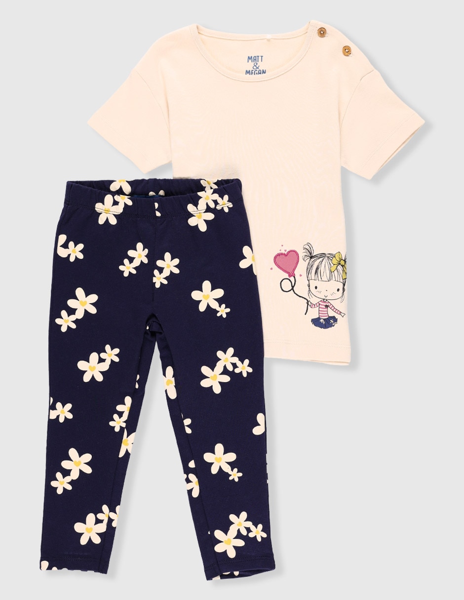 Conjunto de algodón para niña