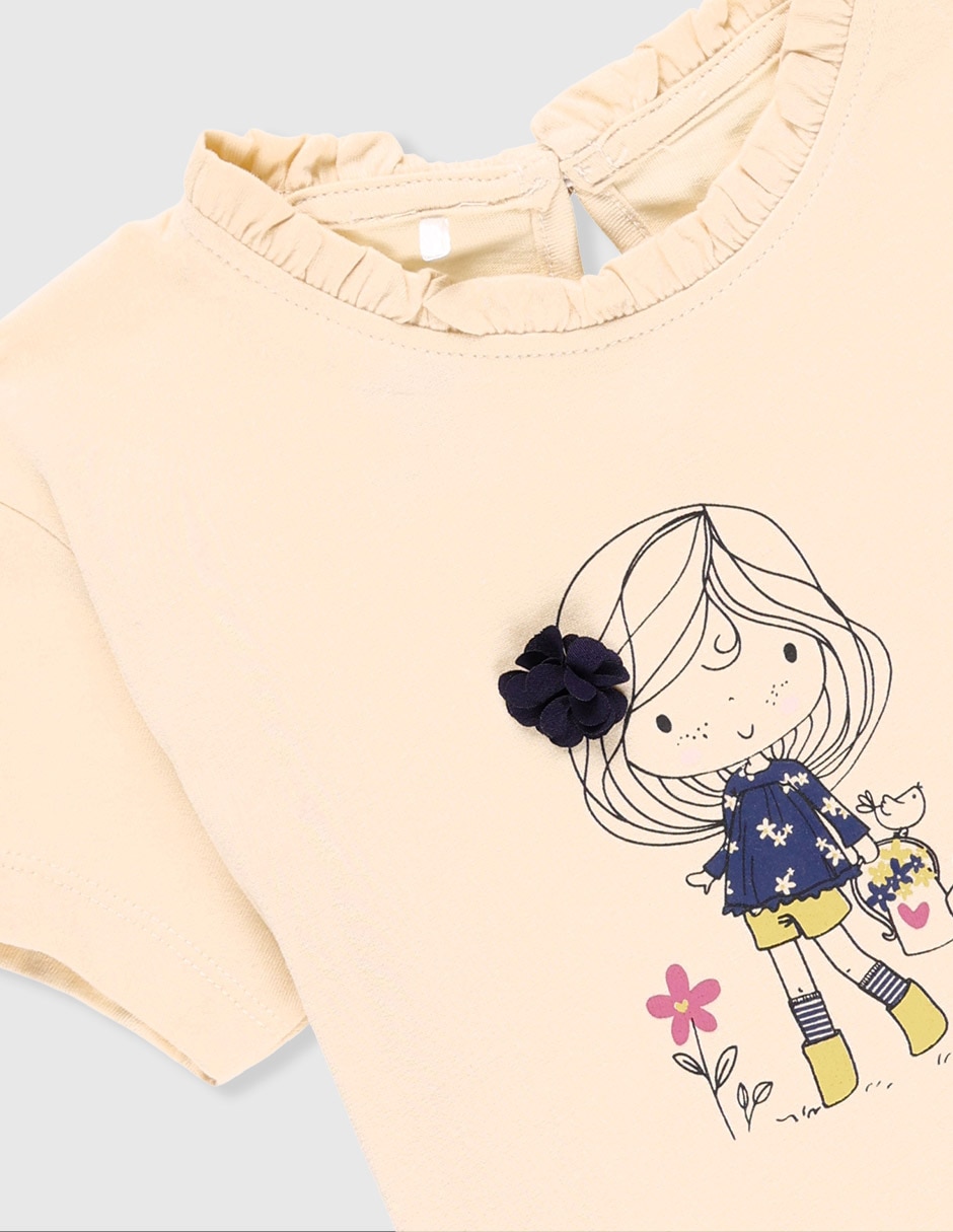 Playera manga corta para niña 2