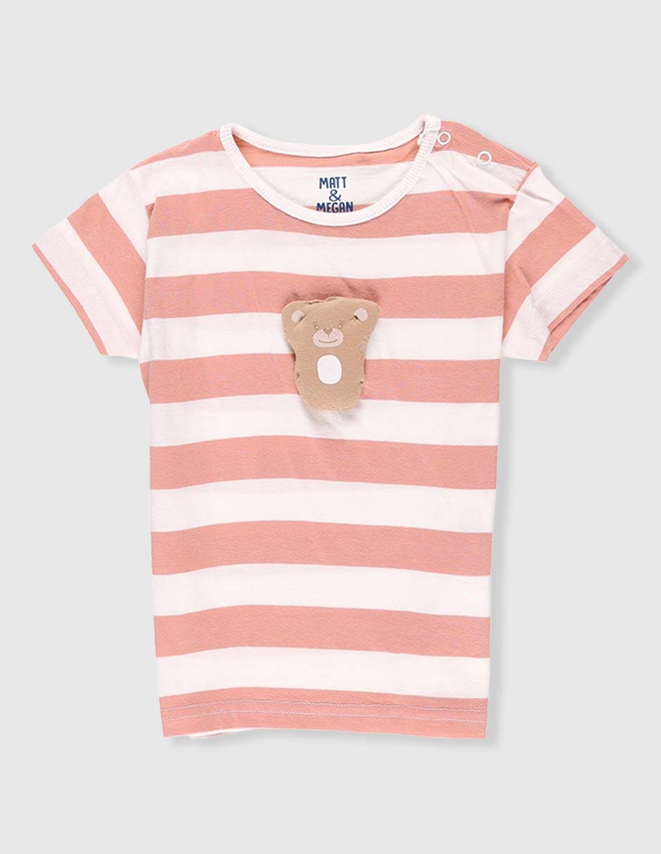 Playera manga corta para bebé niña Playera manga corta para bebé niña