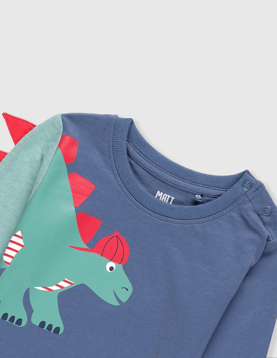 Playera Matt & manga larga para bebé niño 2