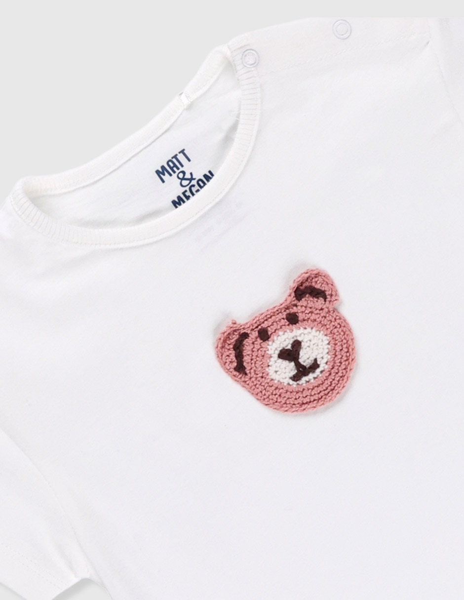 Playera manga corta para bebé niña 4