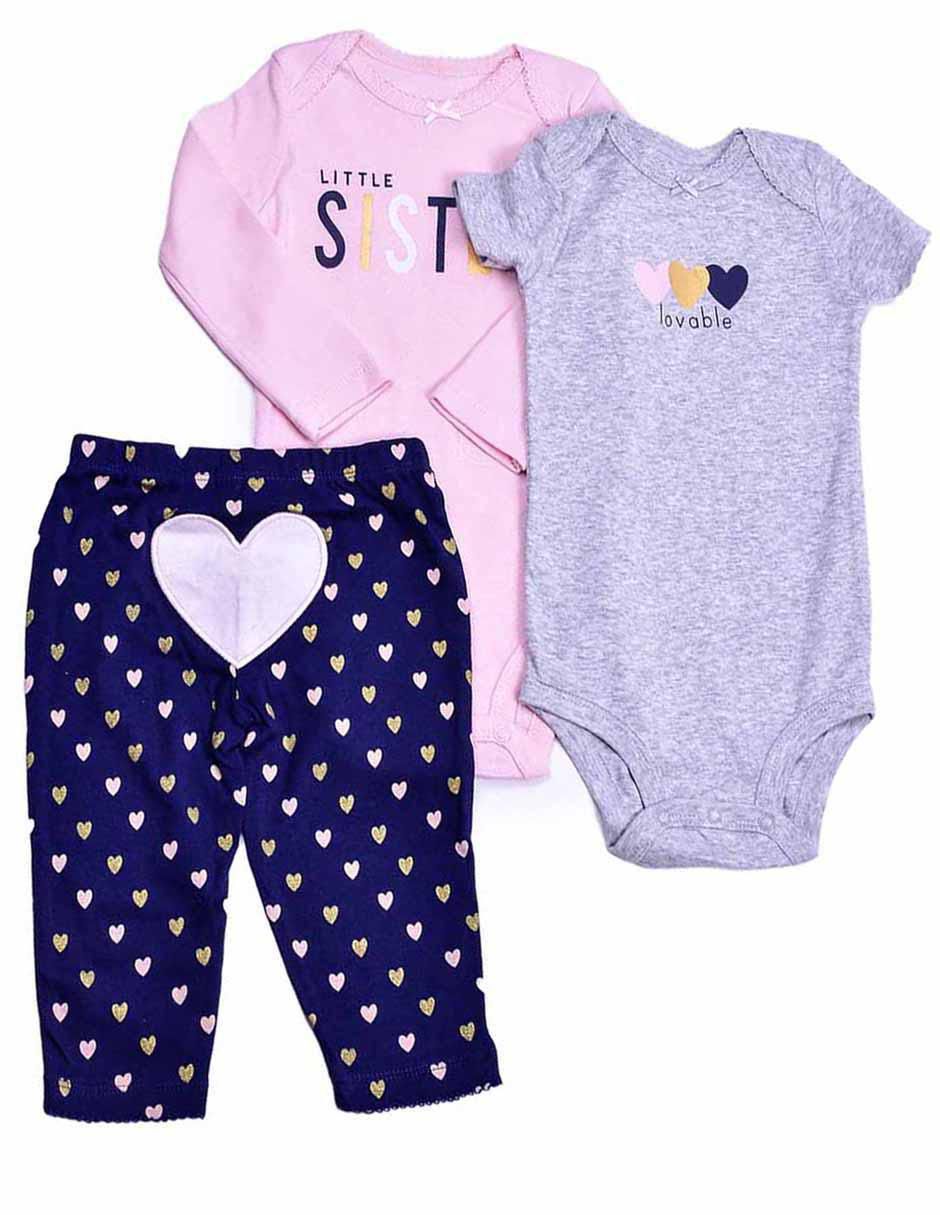 Conjunto de algodón para bebé niña