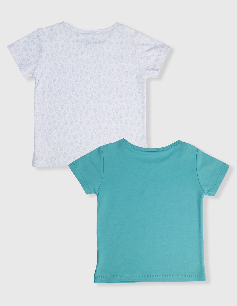 Set playera manga corta para bebé unisex 2