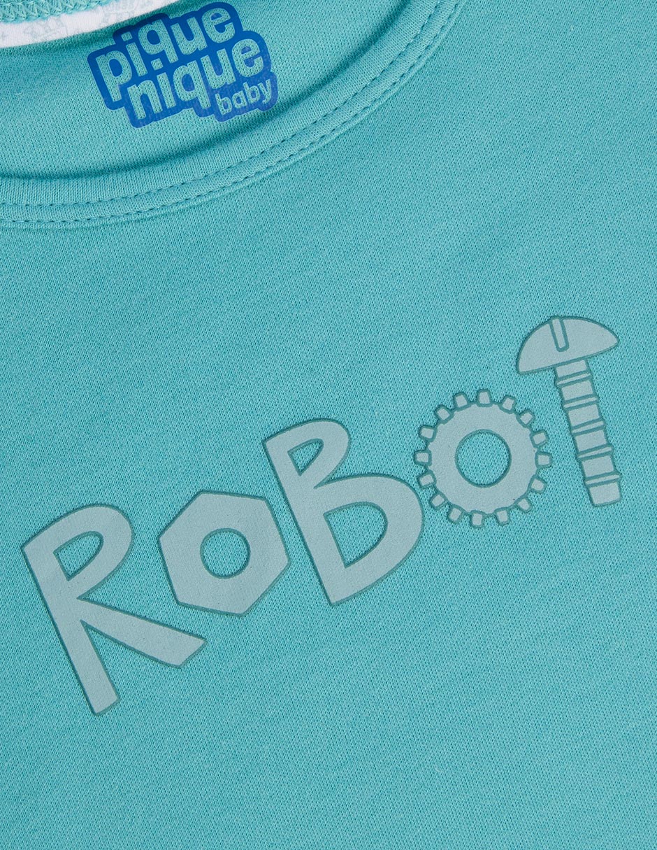 Set playera manga corta para bebé unisex 4