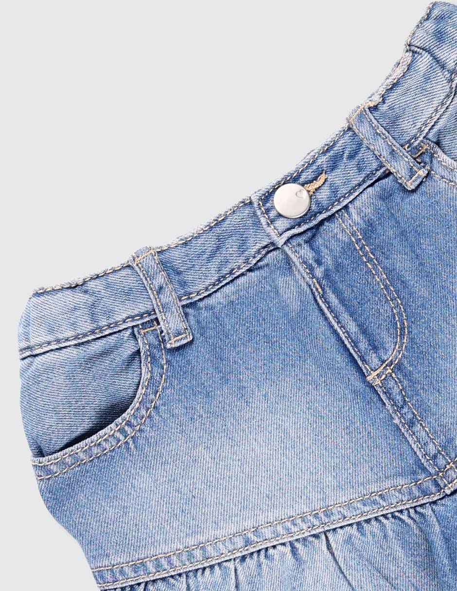 Falda short de mezclilla para bebé niña 3