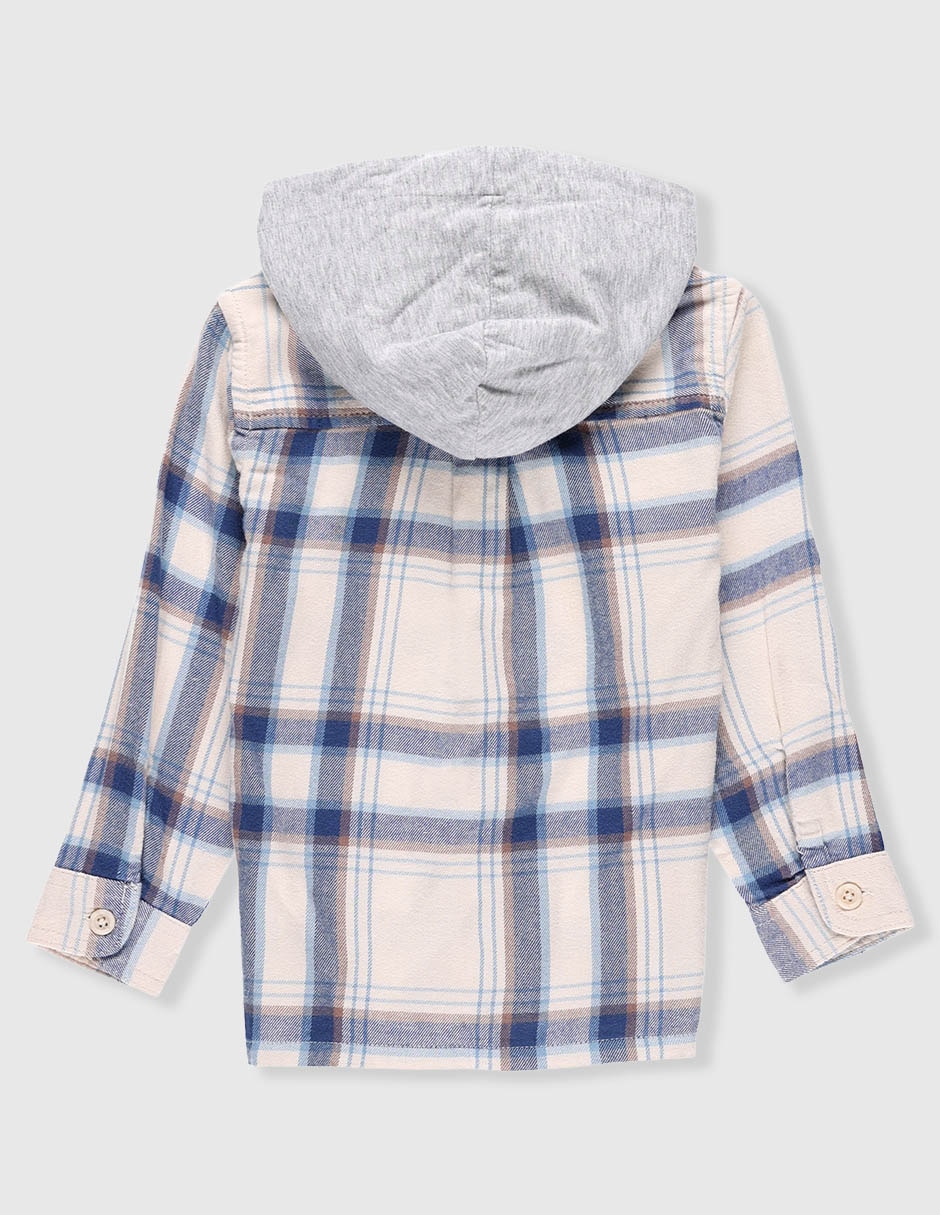 Camisa casual de algodón manga larga para bebé niño 2