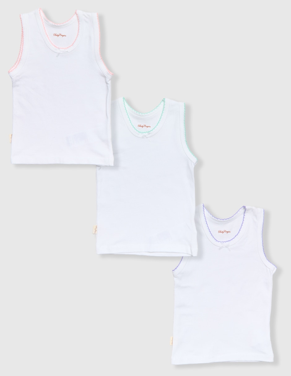 Set camiseta cuello redondo Picueta para bebé niña Set camiseta cuello redondo Picueta para bebé niña