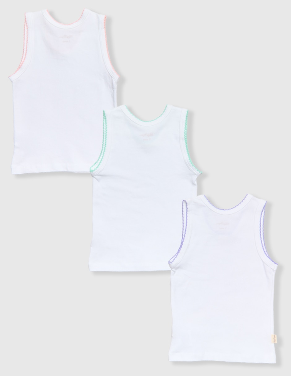 Set camiseta cuello redondo Picueta para bebé niña 2
