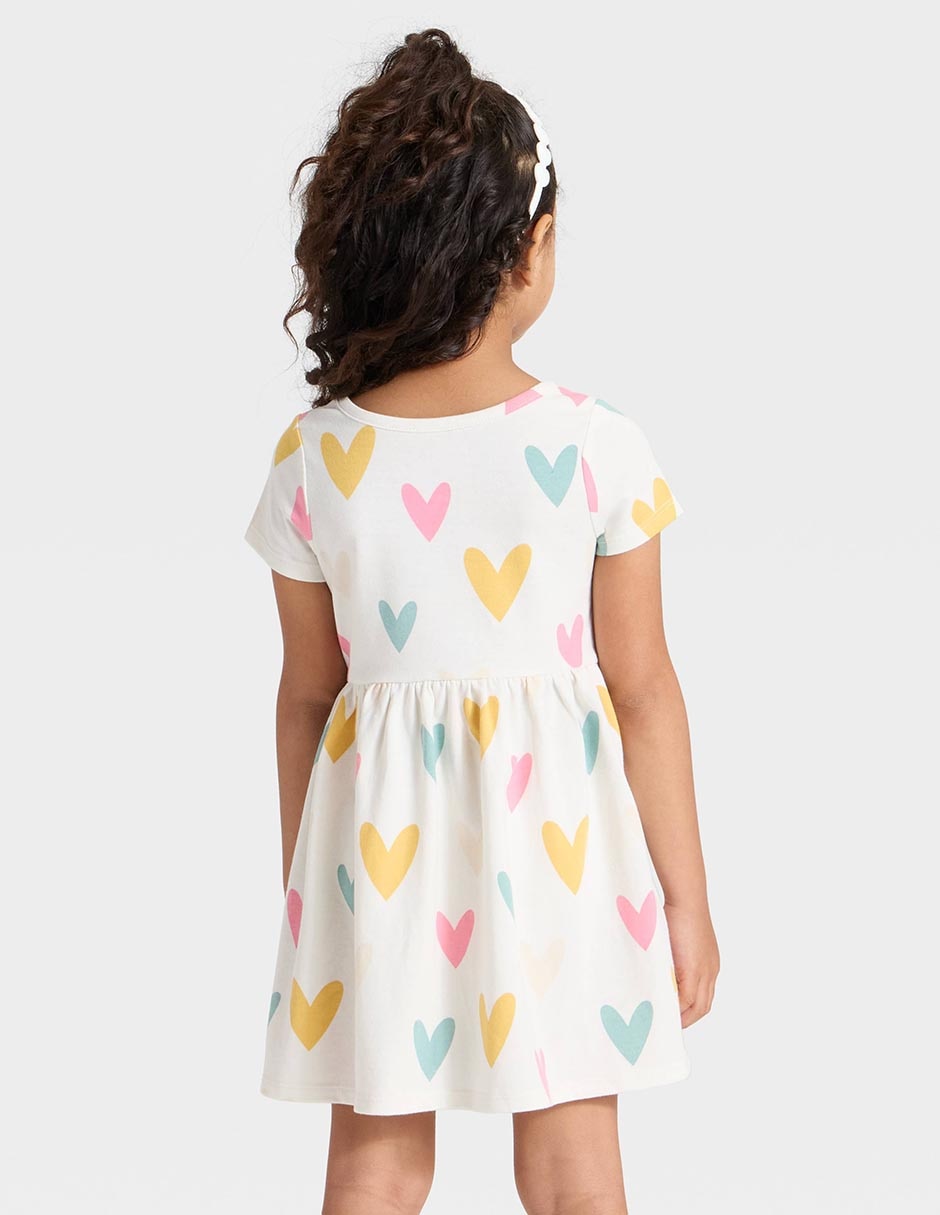 Vestido manga regular para niña 2