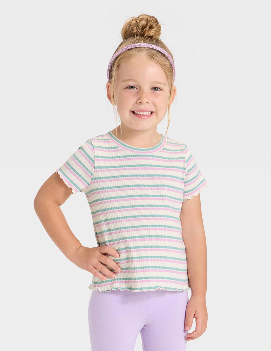 Playera manga corta para niña Playera manga corta para niña