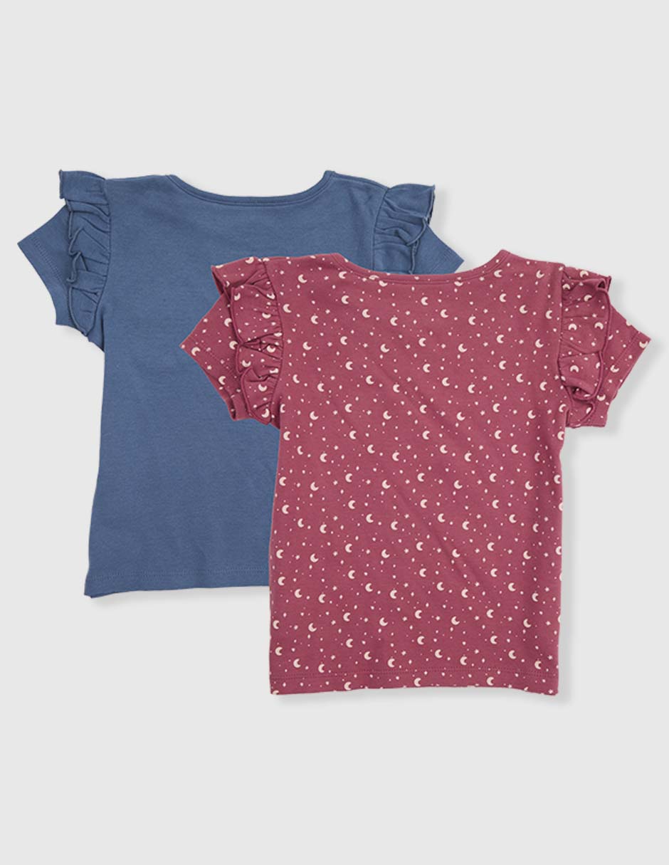 Set playera manga corta para bebé niña 2
