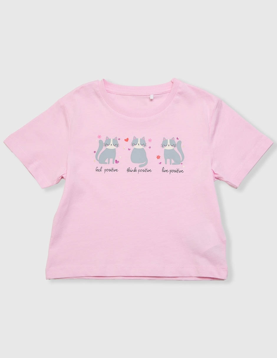 Playera manga corta para niña Playera manga corta para niña