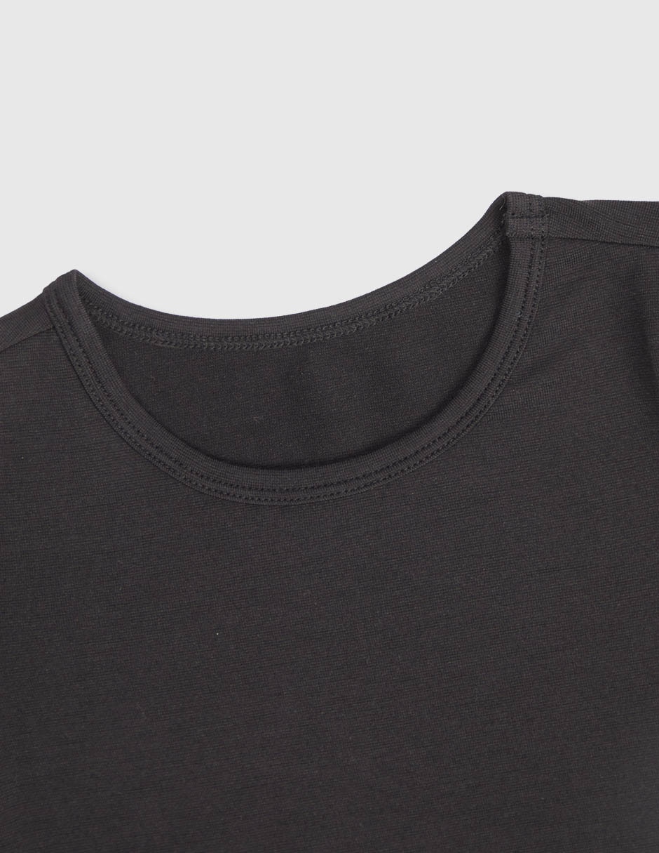 CAMISETA 365 ESSENTIAL, 3T AÑOS, NEGRO