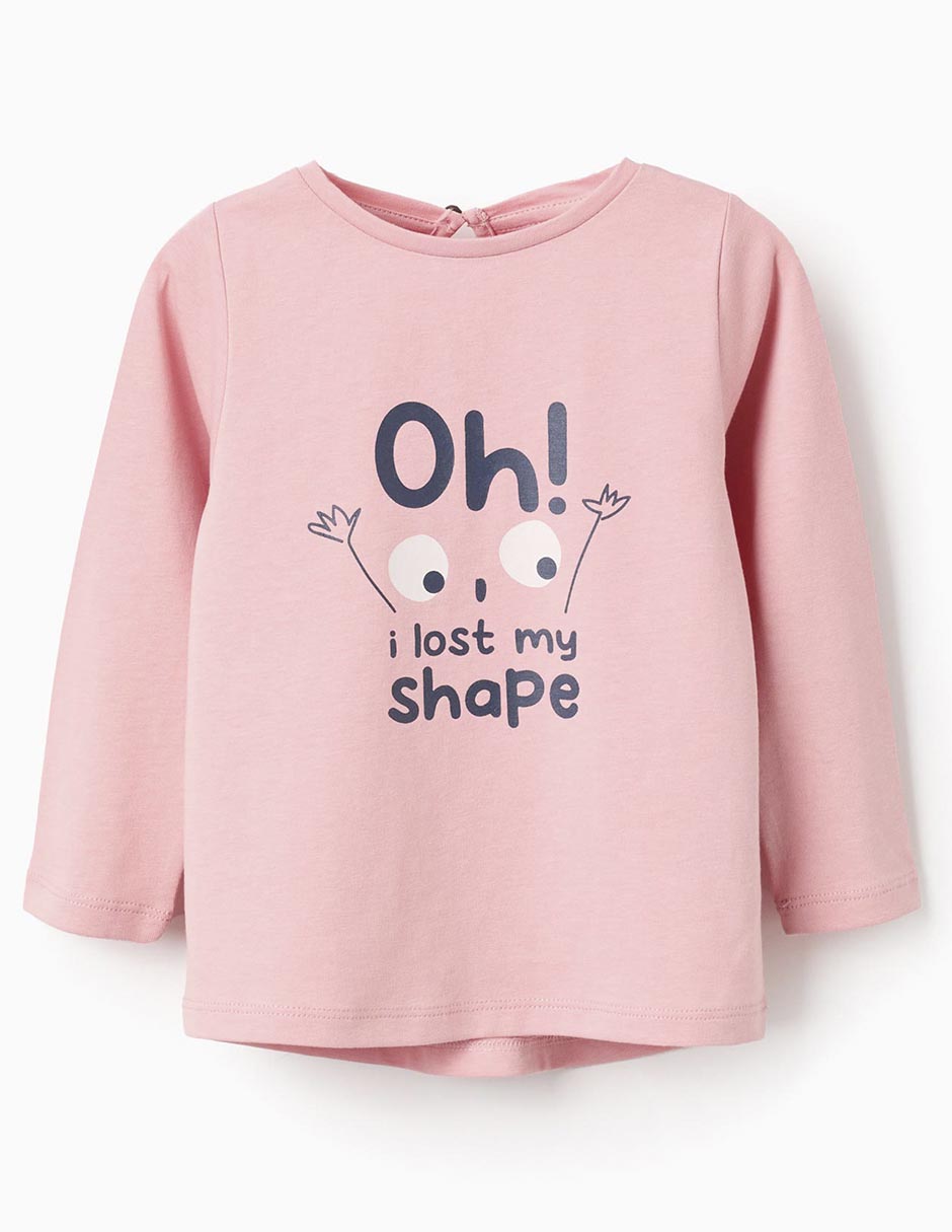 Playera manga larga para bebé niña