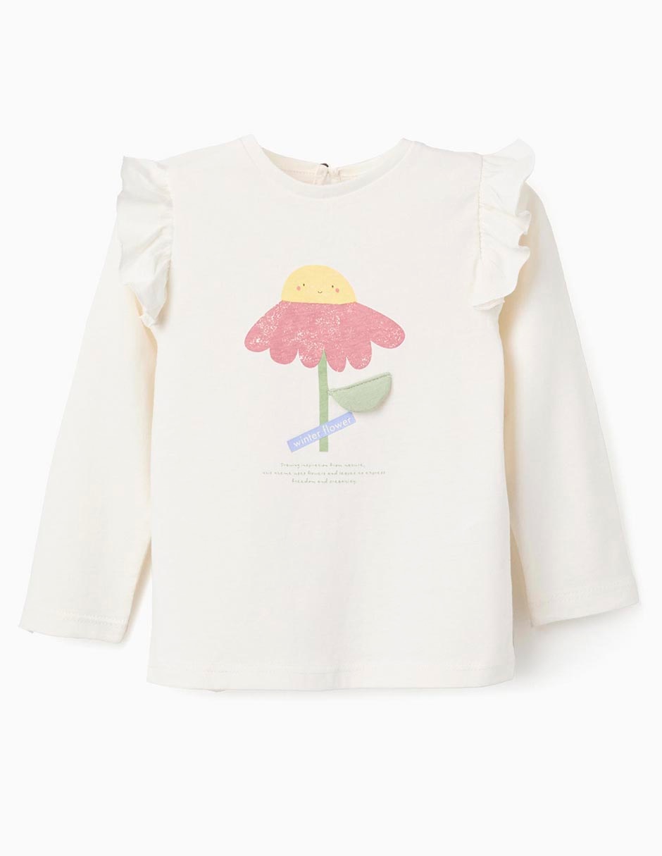 Playera manga larga para bebé / infantil niña Playera manga larga para bebé / infantil niña