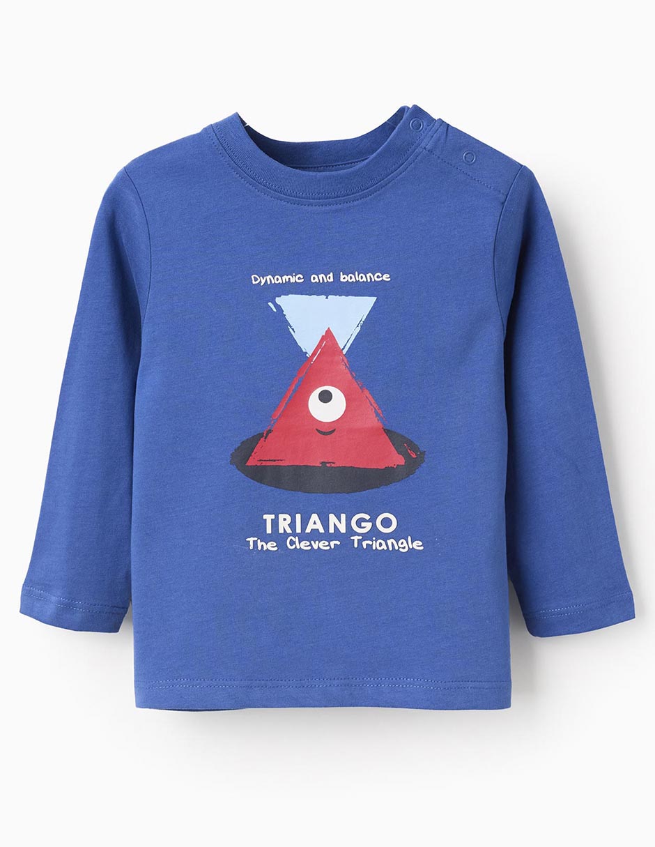 Playera manga larga para bebé niño Playera manga larga para bebé niño