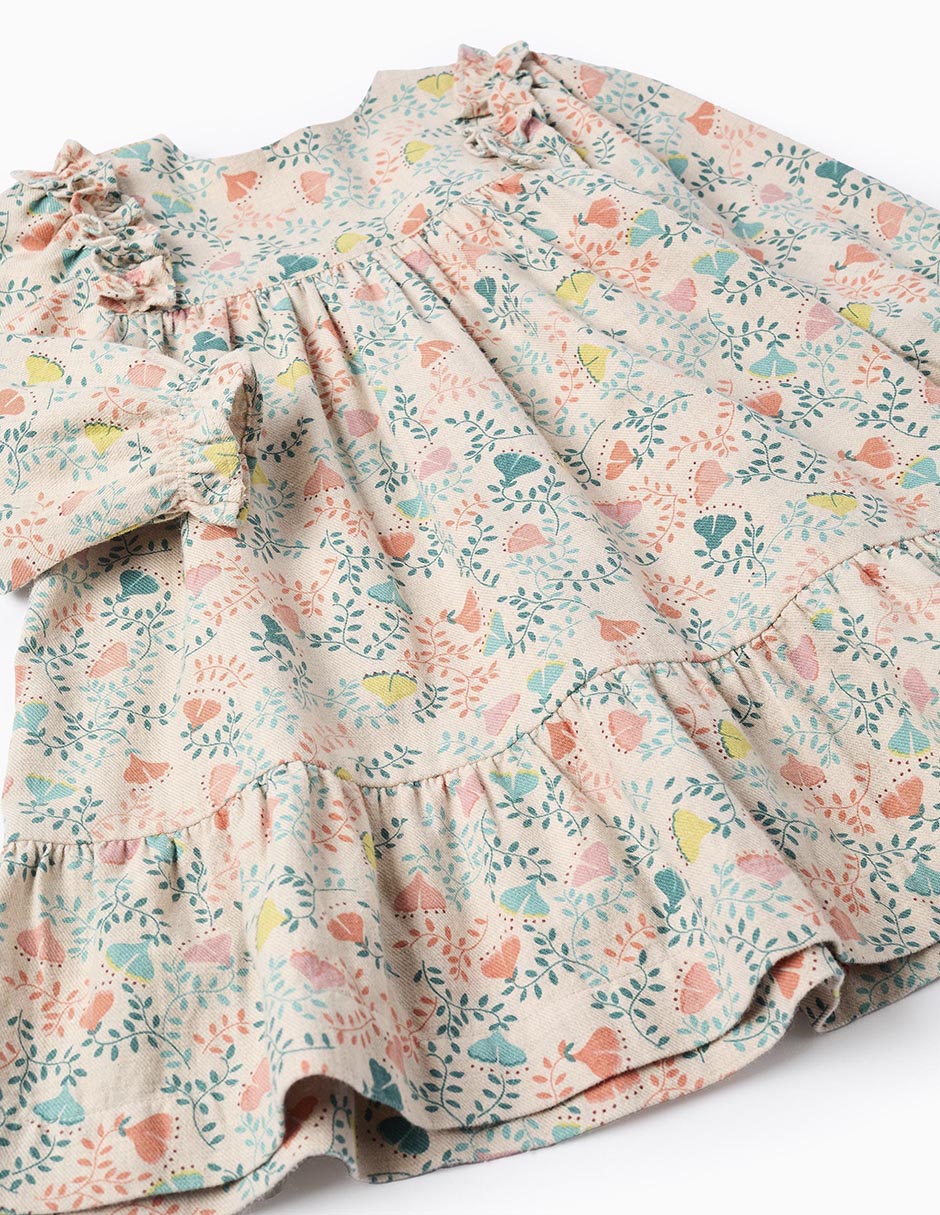 Vestido manga globo para niña 3