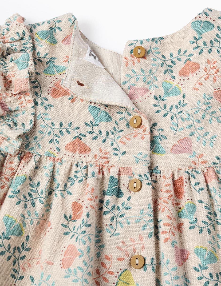 Vestido manga globo para niña 4