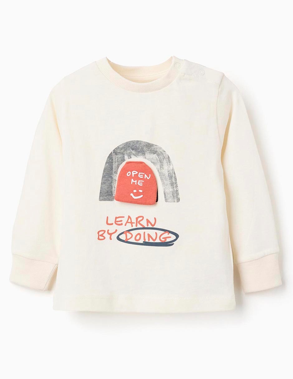 Playera manga larga para bebé unisex 2
