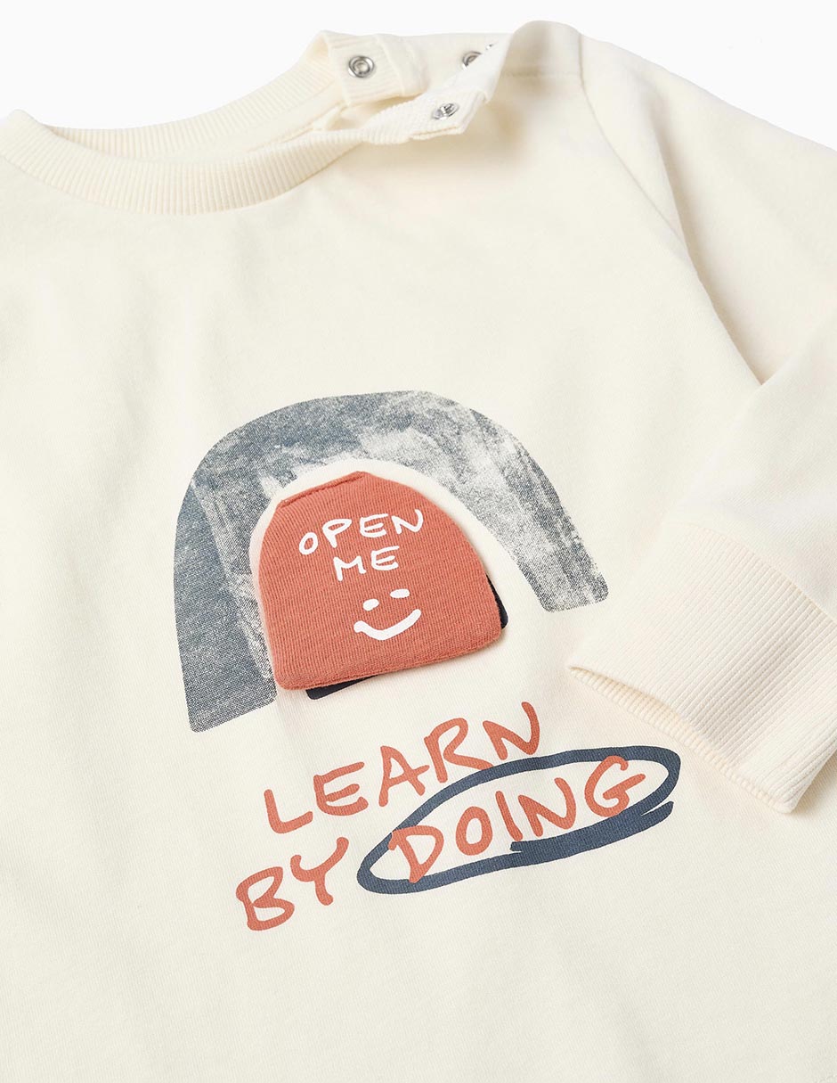 Playera manga larga para bebé unisex 4
