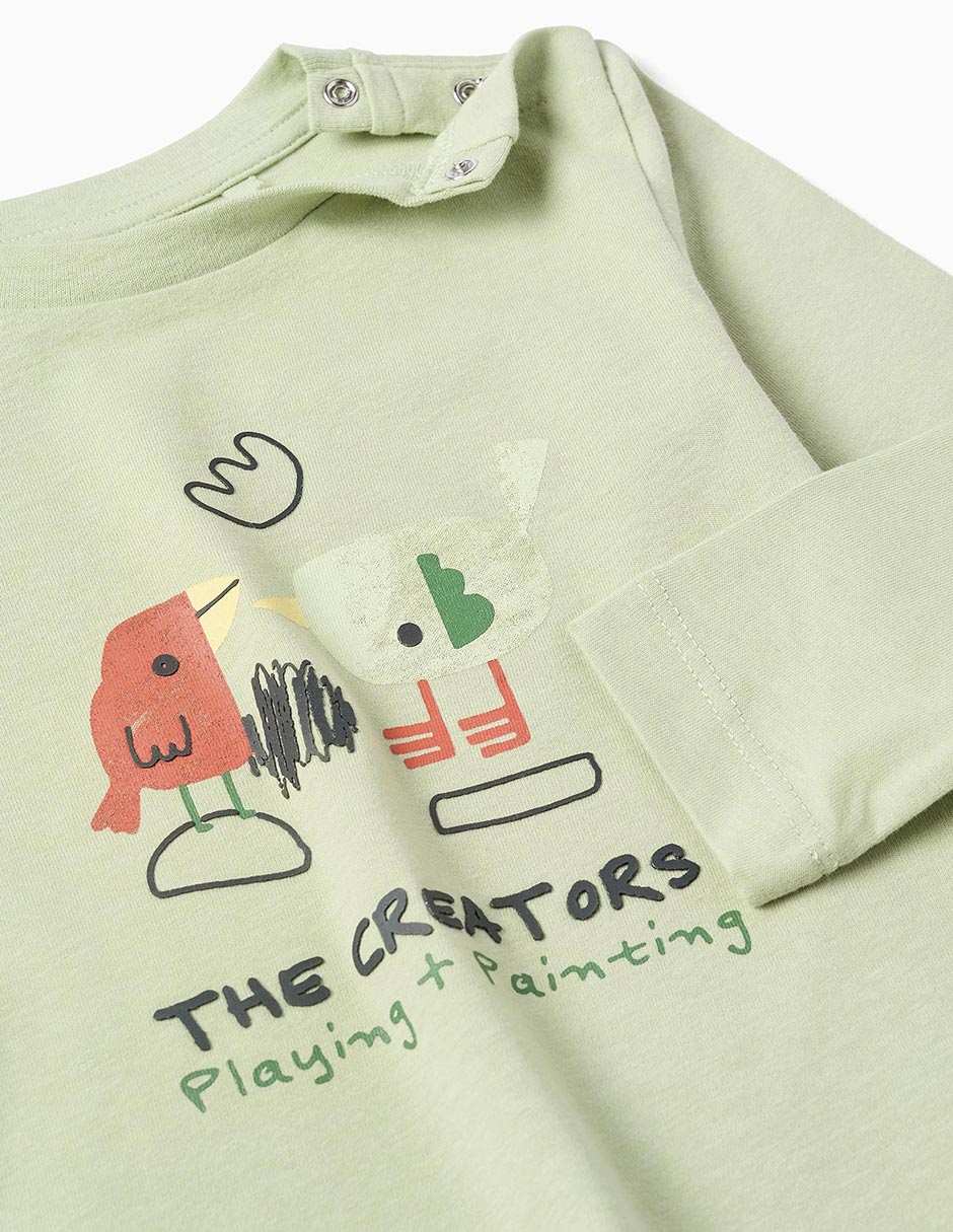 Playera manga larga para bebé unisex 3