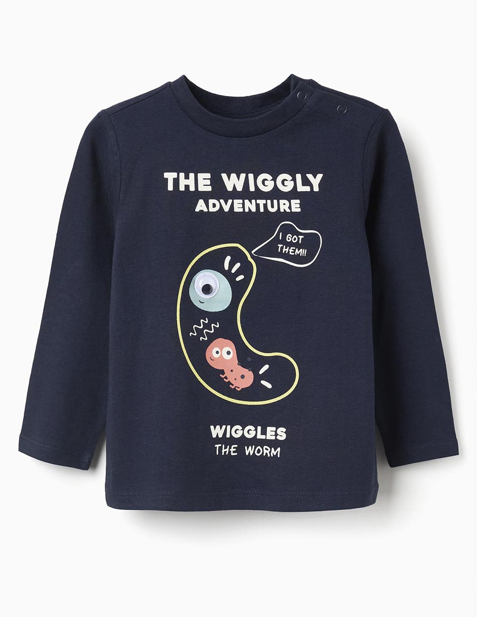 Playera Zippy manga larga para bebé unisex