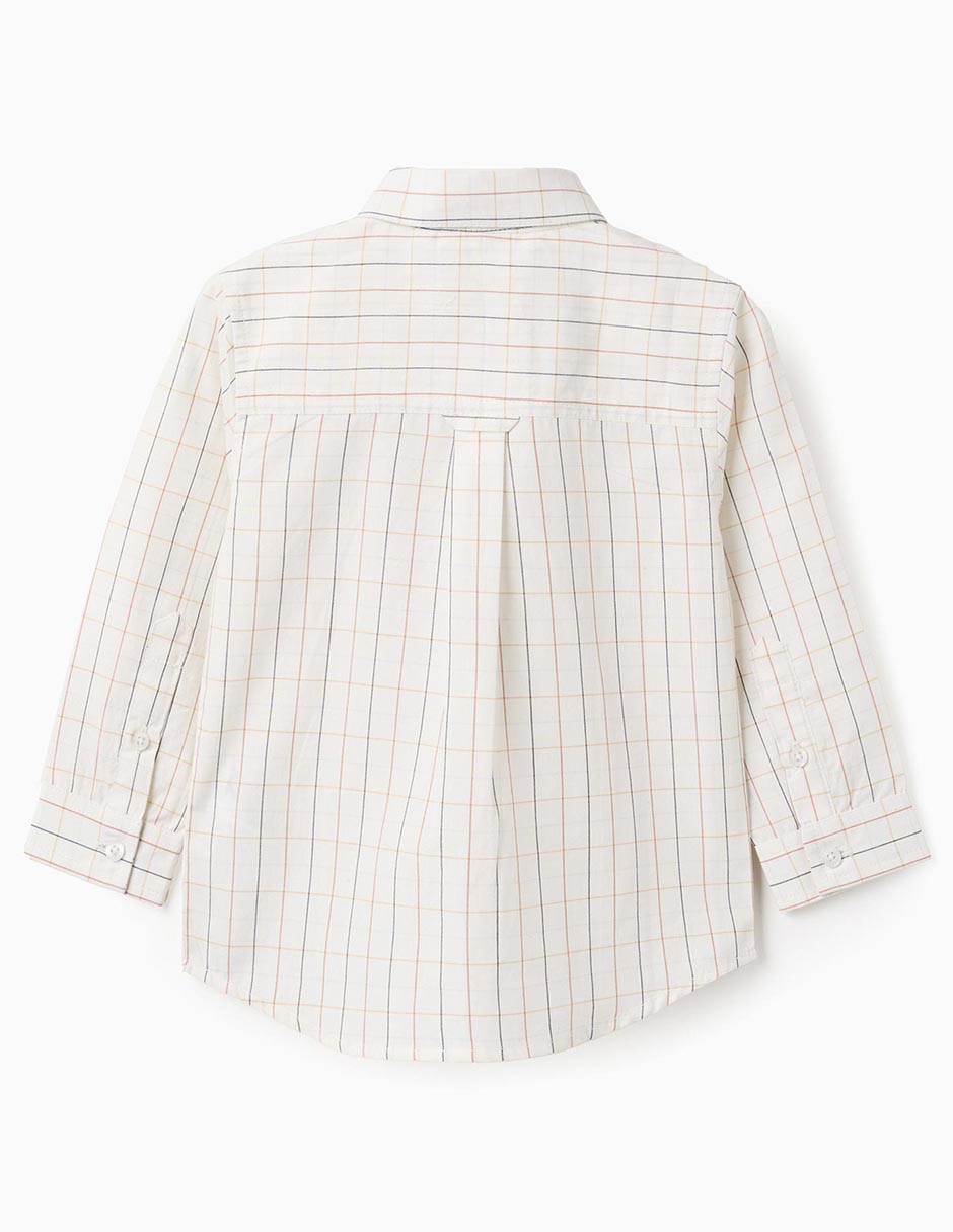 Camisa casual de algodón manga larga para niño 2
