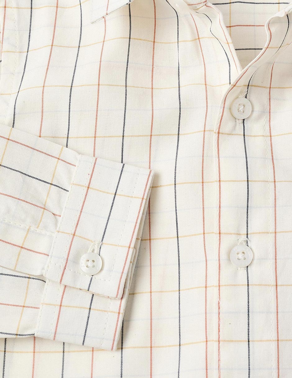 Camisa casual de algodón manga larga para niño 3