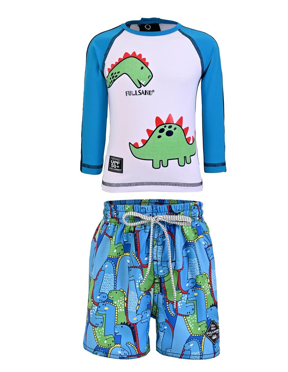 Conjunto traje de baño Dino Fantasia para niño