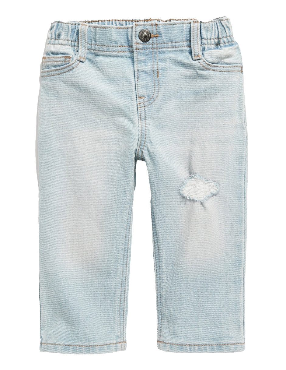 Jeans straight lavado claro para bebé niño Jeans straight lavado claro para bebé niño