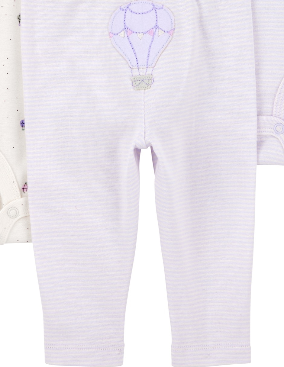 Conjunto de algodón para bebé niña 5