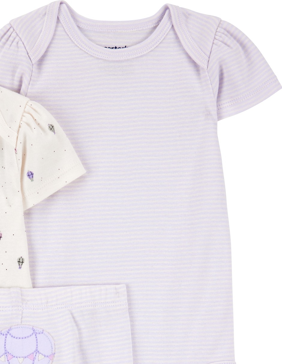 Conjunto de algodón para bebé niña 6