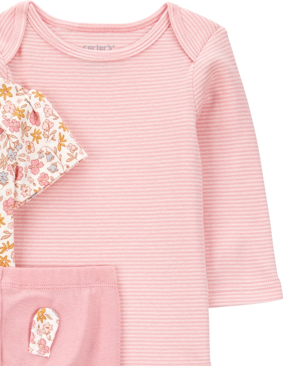 Conjunto de algodón para bebé niña 7