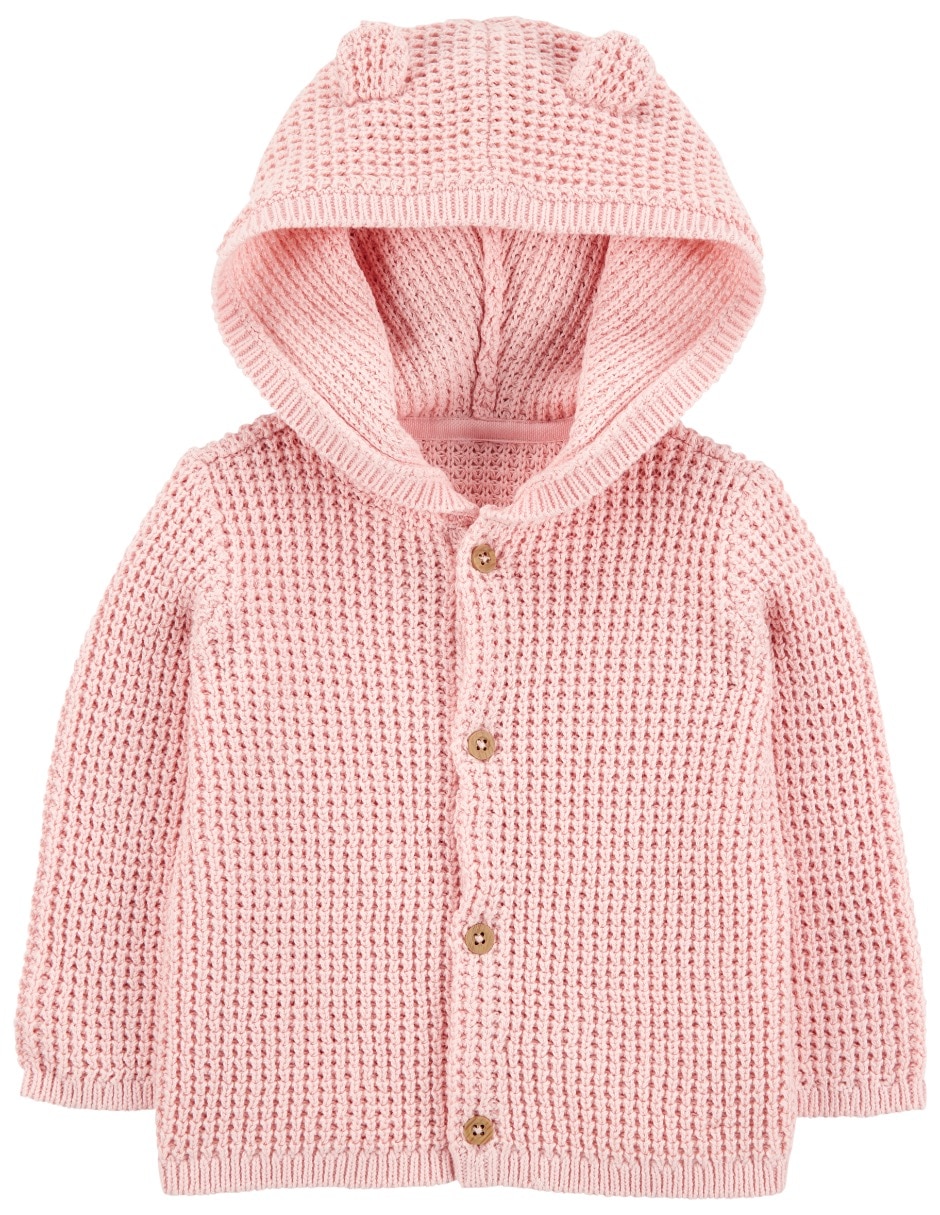 Suéter con capucha para bebé niña Suéter con capucha para bebé niña