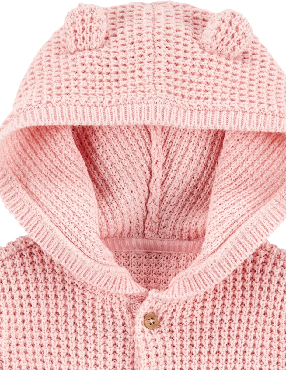 Suéter con capucha para bebé niña 4