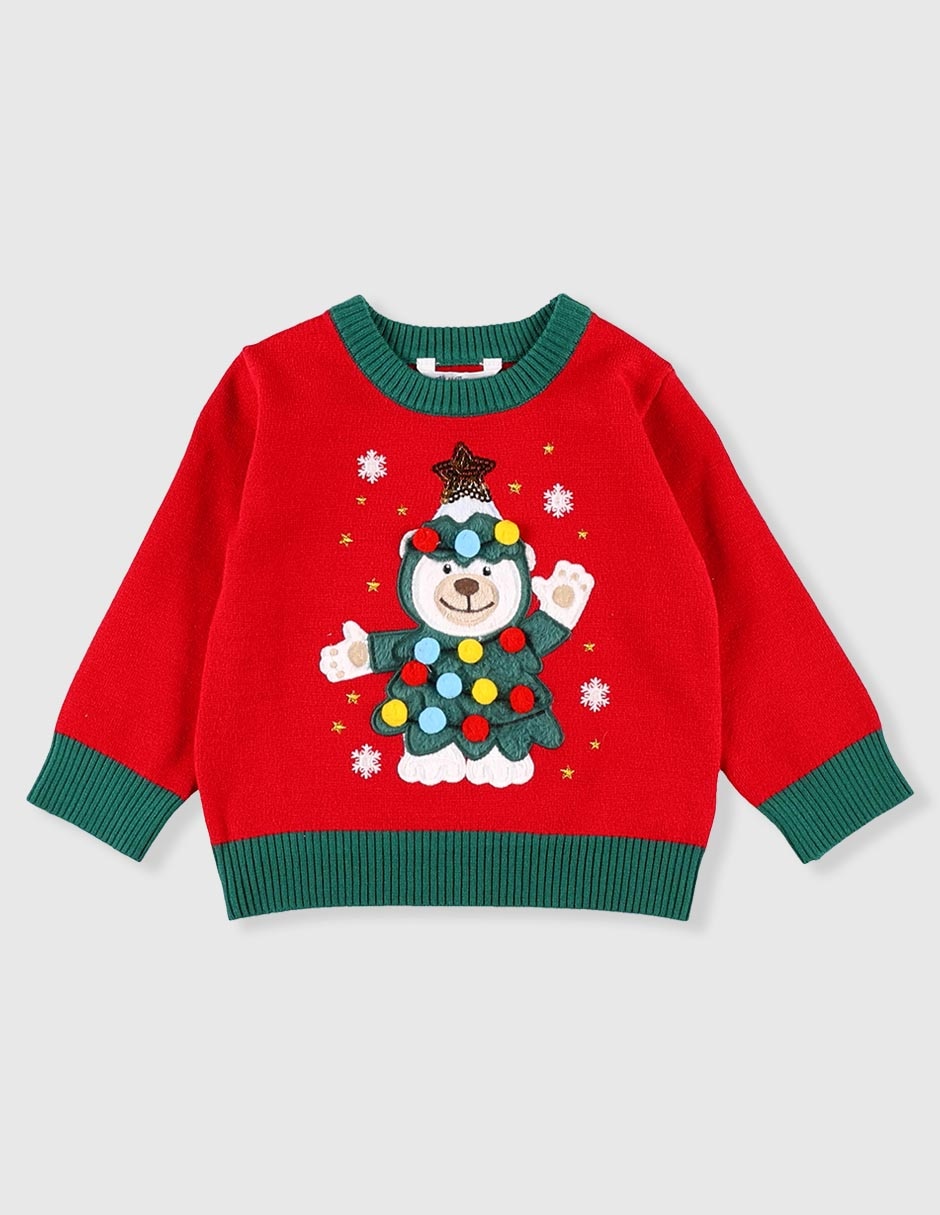 Suéter navideño tejido Now Then para bebé unisex Babies 