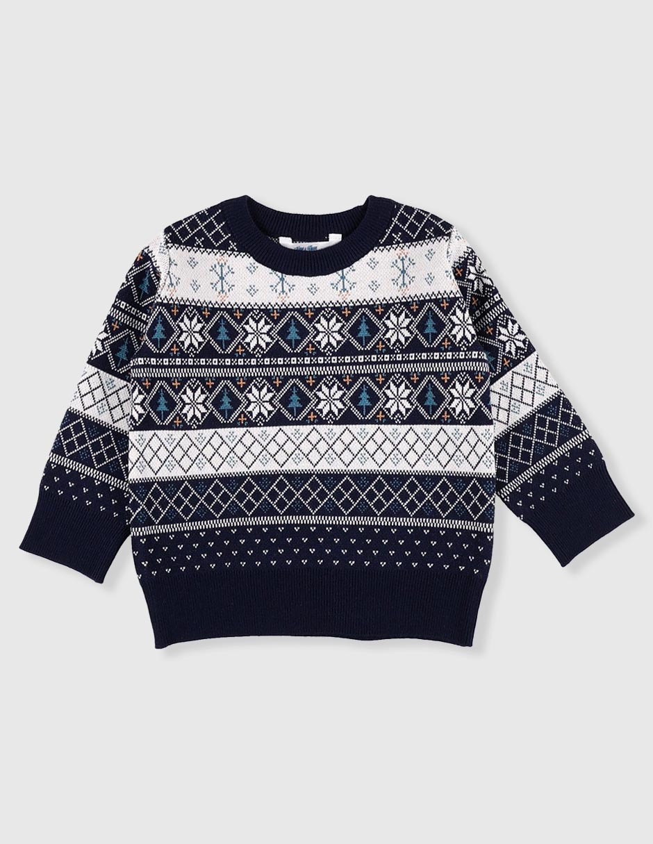 Suéter navideño tejido Now Then unisex Babies 