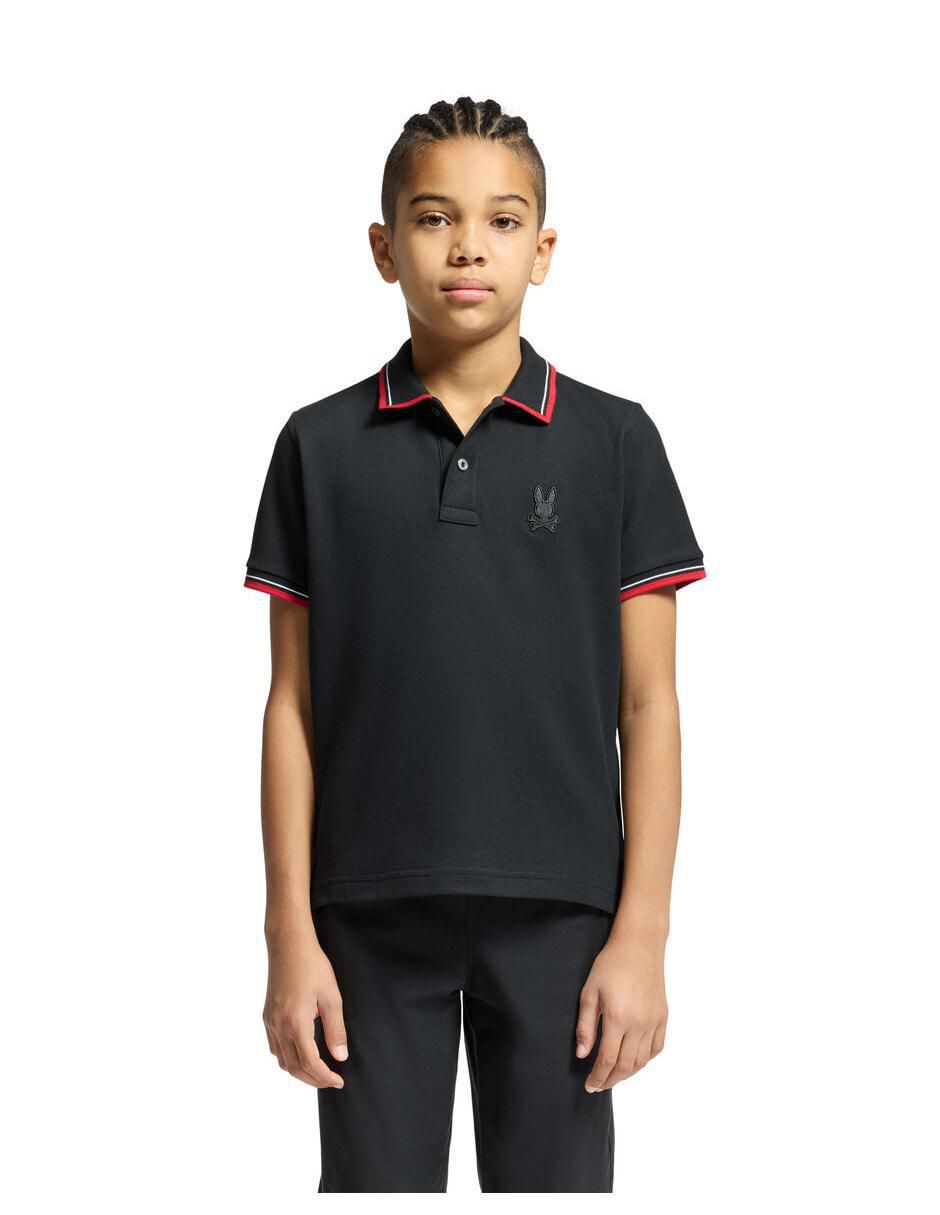 Playera tipo polo de algodón para niño Playera tipo polo de algodón para niño