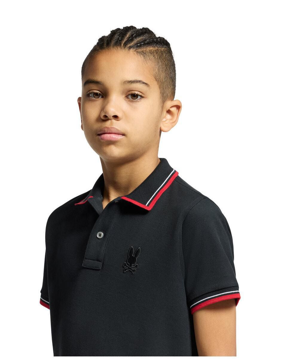 Playera tipo polo de algodón para niño 2