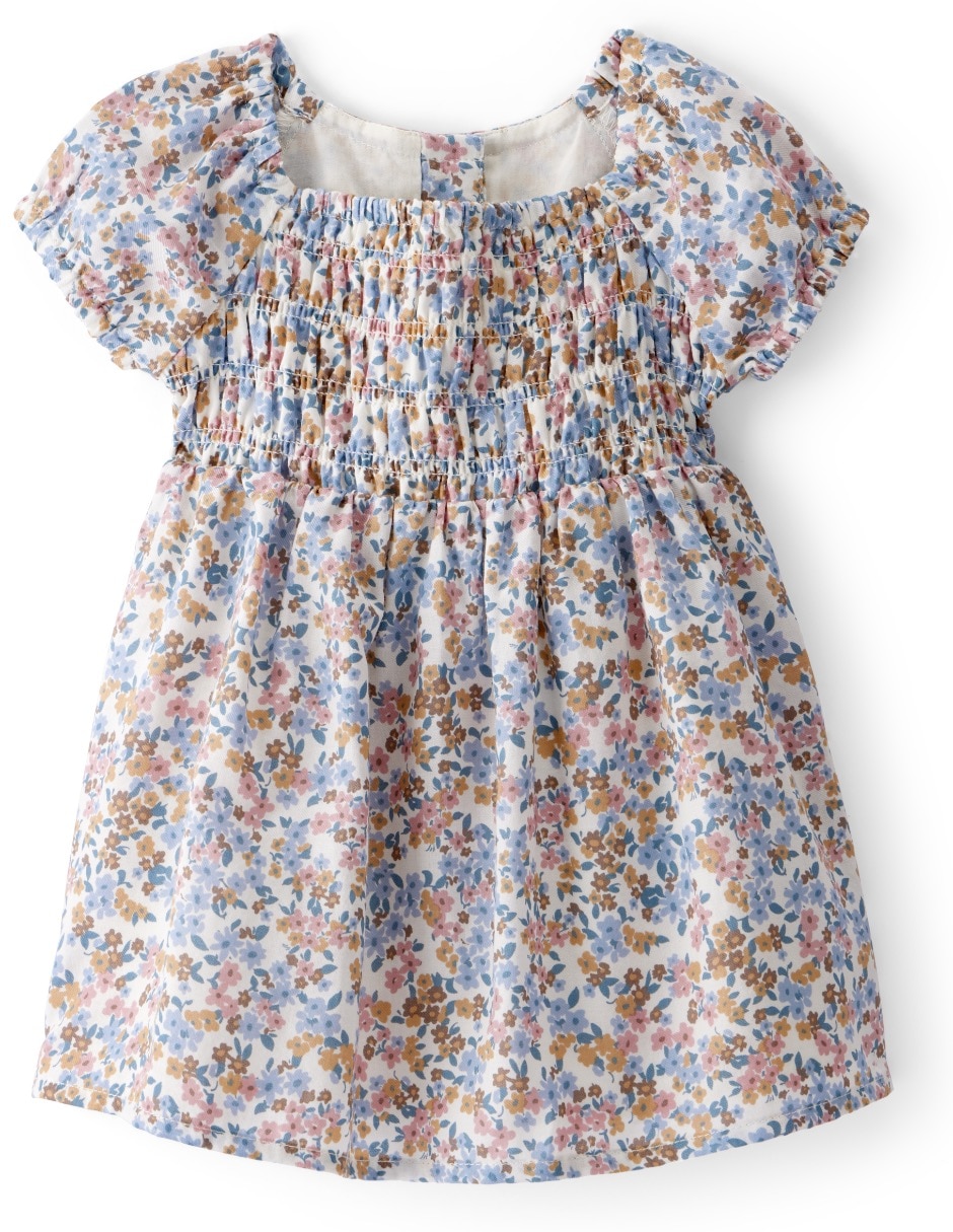 Vestido con calzón manga globo para bebé niña