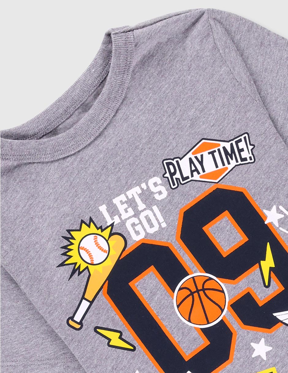 Playera manga corta para bebé niño 3