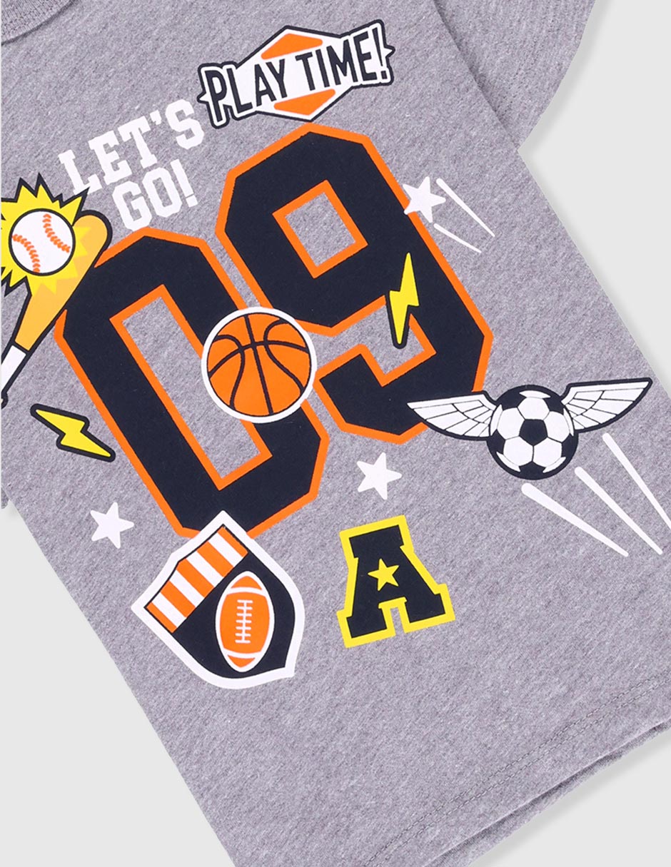 Playera manga corta para bebé niño 4