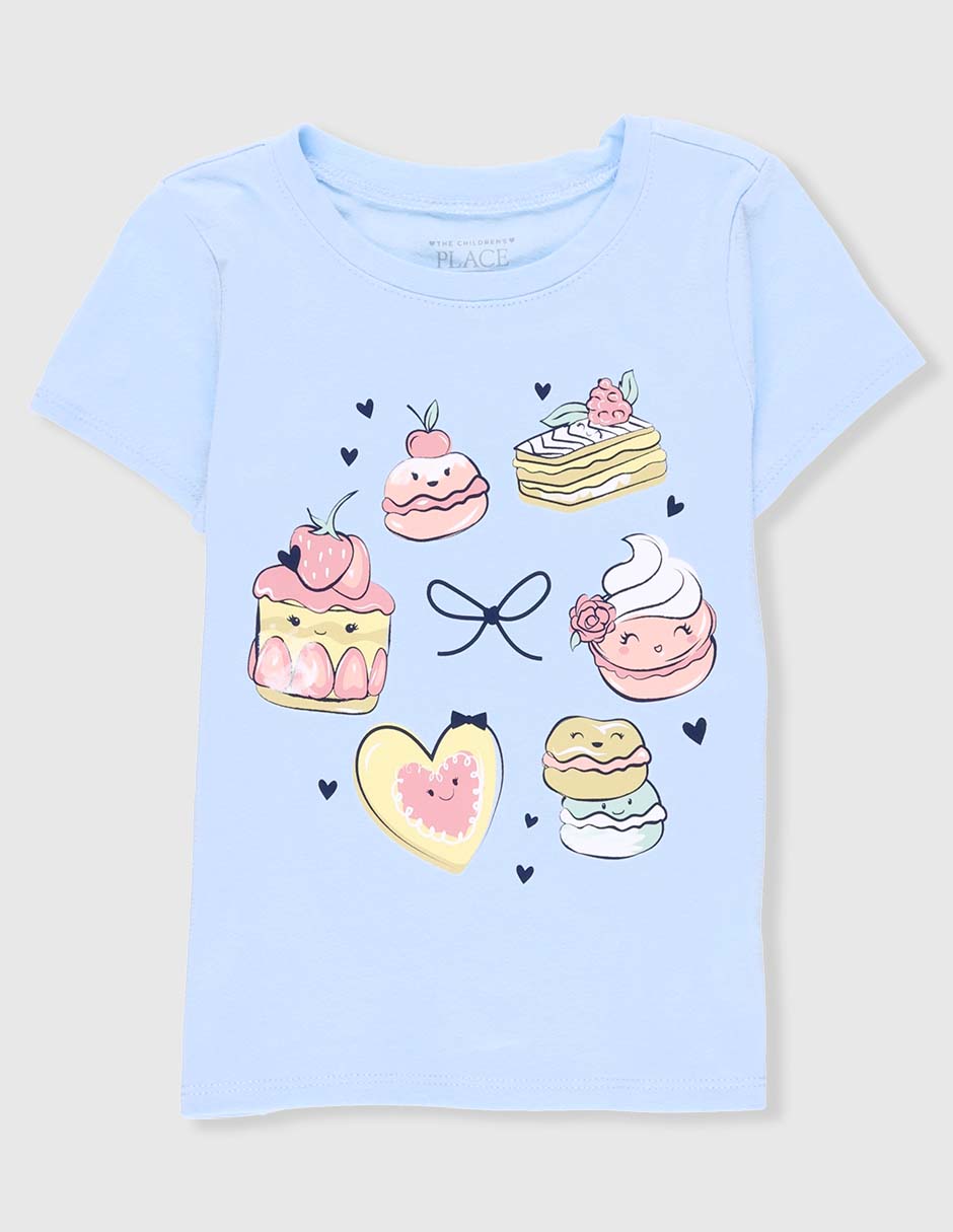Playera manga corta para bebé niña